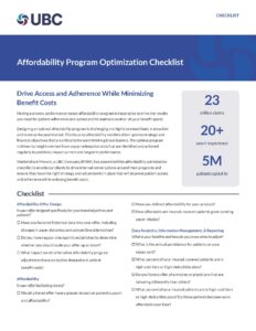 Cover page for gross-to-net and affordability checklist