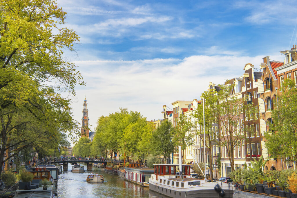 Amsterdam city image showing canal