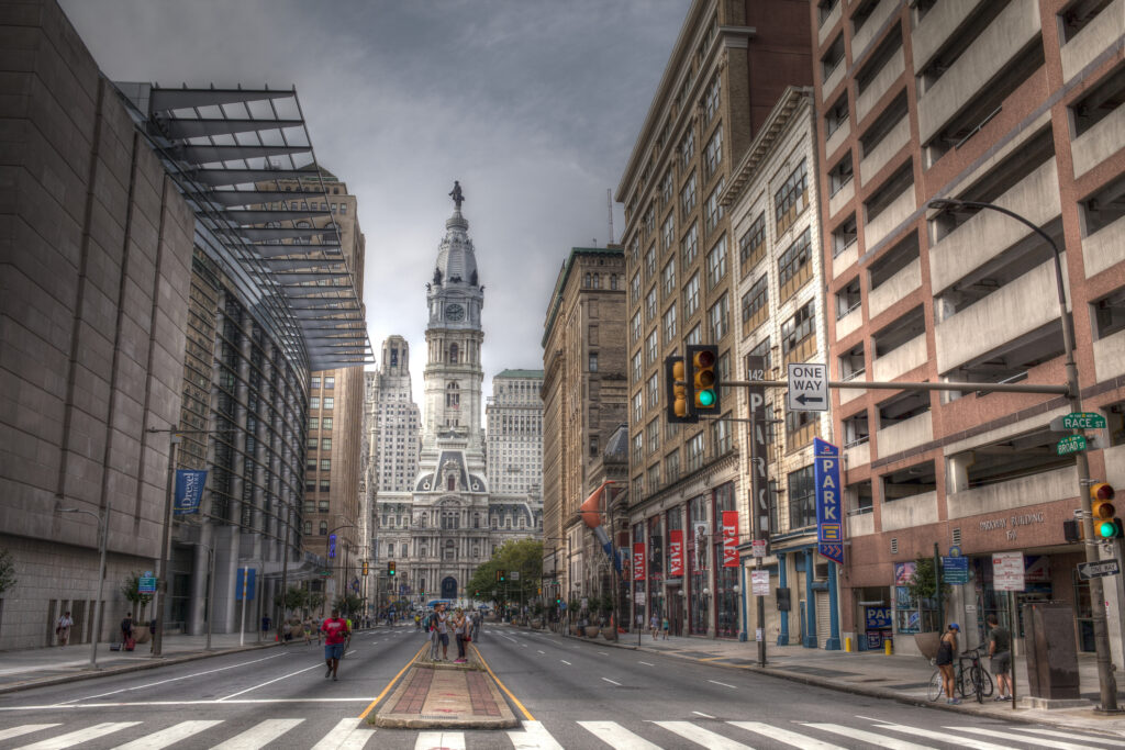 Broad Street Philadelphia facing City Hall